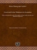 Cover: Greek and Syriac Miniatures in Jerusalem - Gorgias Press
