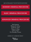 Cover: Modern, Basic, and Advanced Criminal Procedure, 2019 Supplement - West Academic Press