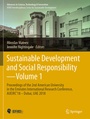 Cover: Sustainable Development and Social Responsibility-Volume 1 - Springer