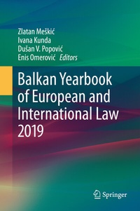 Abbildung von: Balkan Yearbook of European and International Law 2019 - Springer