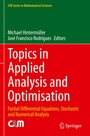 Cover: Topics in Applied Analysis and Optimisation - Springer