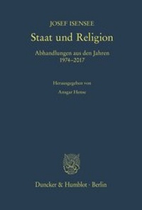Abbildung von: Staat und Religion. - Duncker & Humblot