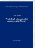 Cover: W&ouml;rterbuch altindoarischer geographischer Namen - Harrassowitz Verlag