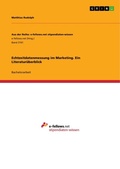Cover: Echtzeitdatenmessung im Marketing. Ein Literaturueberblick - GRIN Verlag