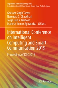 Enlarge image Cover: International Conference on Intelligent Computing and Smart Communication 2019 - Springer