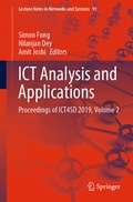 Cover: ICT Analysis and Applications - Springer