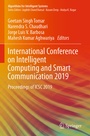 Cover: International Conference on Intelligent Computing and Smart Communication 2019 - Springer