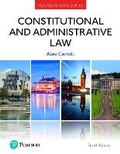 Cover: Constitutional and Administrative Law - Pearson Education Limited
