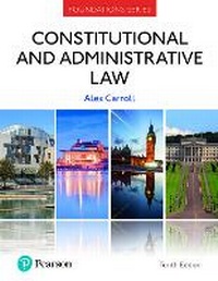 Enlarge image Cover: Constitutional and Administrative Law - Pearson Education Limited