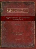 Cover: Syriac Thesaurus (Vol 3) - Gorgias Press