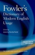 Cover: Fowler's Dictionary of Modern English Usage - OUP eBook