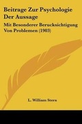Cover: Beitrage Zur Psychologie Der Aussage - Kessinger Publishing
