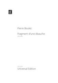 Cover: Fragment d'une ebauche - Universal Edition