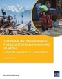 Cover: The Enabling Environment for Disaster Risk Financing in Nepal - Asian Development Bank