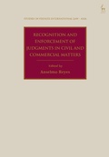 Cover: Recognition and Enforcement of Judgments in Civil and Commercial Matters - Hart Publishing