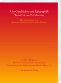 Cover: Alte Geschichte und Epigraphik - Harrassowitz Verlag