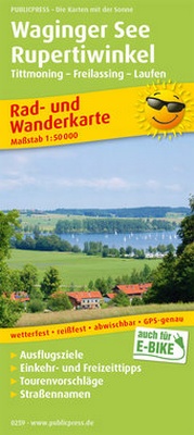 Abbildung von: Waginger See, Rupertiwinkel, Tittmoning - Freilassing -Laufen - Freytag-Berndt und ARTARIA