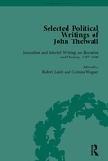 Cover: Selected Political Writings of John Thelwall Vol 3 - Routledge