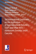 Cover: 3rd International Conference on the Application of Superabsorbent Polymers (SAP) and Other New Admixtures Towards Smart Concrete - Springer