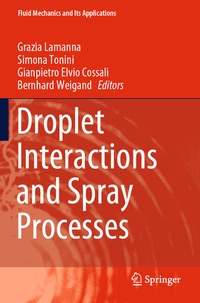 Enlarge image Cover: Droplet Interactions and Spray Processes - Springer