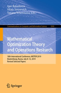 Enlarge image Cover: Mathematical Optimization Theory and Operations Research - Springer