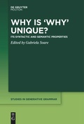 Cover: Why is 'Why' Unique? - De Gruyter Mouton