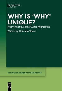 Abbildung von: Why is 'Why' Unique? - De Gruyter Mouton