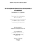 Cover: Increasing Student Success in Developmental Mathematics - National Academies Press