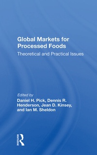 Enlarge image Cover: Global Markets For Processed Foods - Routledge