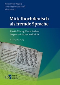 Bild vergrößern Bild: Mittelhochdeutsch als fremde Sprache - Erich Schmidt Verlag