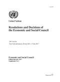 Cover: Resolutions and Decisions of the Economic and Social Council - United Nations
