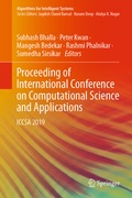 Cover: Proceeding of International Conference on Computational Science and Applications - Springer