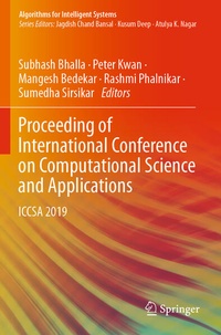 Enlarge image Cover: Proceeding of International Conference on Computational Science and Applications - Springer