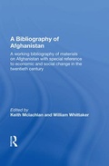 Cover: A Bibliography Of Afghanistan - Routledge