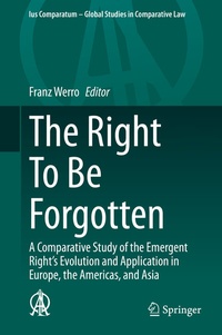 Abbildung von: The Right To Be Forgotten - Springer