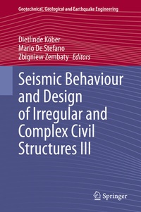 Abbildung von: Seismic Behaviour and Design of Irregular and Complex Civil Structures III - Springer