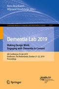 Cover: Dementia Lab 2019. Making Design Work: Engaging with Dementia in Context - Springer