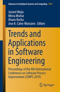 Enlarge image Cover: Trends and Applications in Software Engineering - Springer