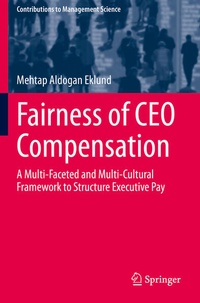 Enlarge image Cover: Fairness of CEO Compensation - Springer