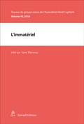Cover: L'immat&eacute;riel - St&auml;mpfli Verlag AG