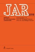 Cover: JAR 2018 - St&auml;mpfli Verlag AG