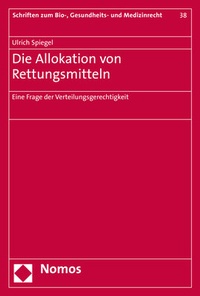 Abbildung von: Die Allokation von Rettungsmitteln - Nomos