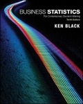 Cover: Business Statistics - Wiley
