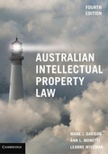 Cover: Australian Intellectual Property Law - Cambridge University Press