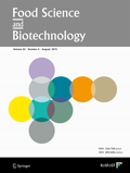 Bild: Food Science and Biotechnology - The Korean Society of Food Science and Technology