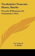 Cover: Vocabulaire Francais-Ifumu, Bateke - Kessinger Publishing