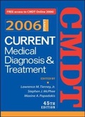 Cover: Current Medical Diagnosis & Treatment, 2006 - McGraw-Hill Publishing Co.