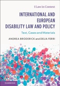 Cover: International and European Disability Law and Policy - Cambridge University Press