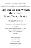 Cover: The End of the World Might Not Have Taken Place - Dalkey Archive Press