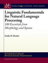 Enlarge image Cover: Linguistic Fundamentals for Natural Language Processing - Morgan & Claypool Publishers
